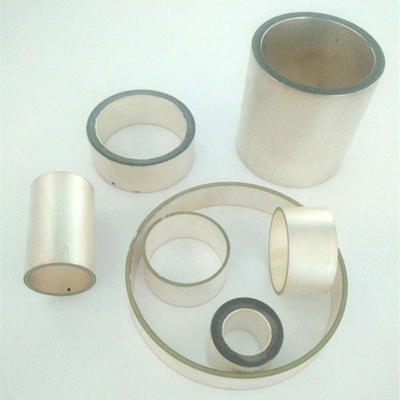 Tubo de cerámica piezoeléctrico / componente de cilindro PZT-4 Empresa piezoeléctrica